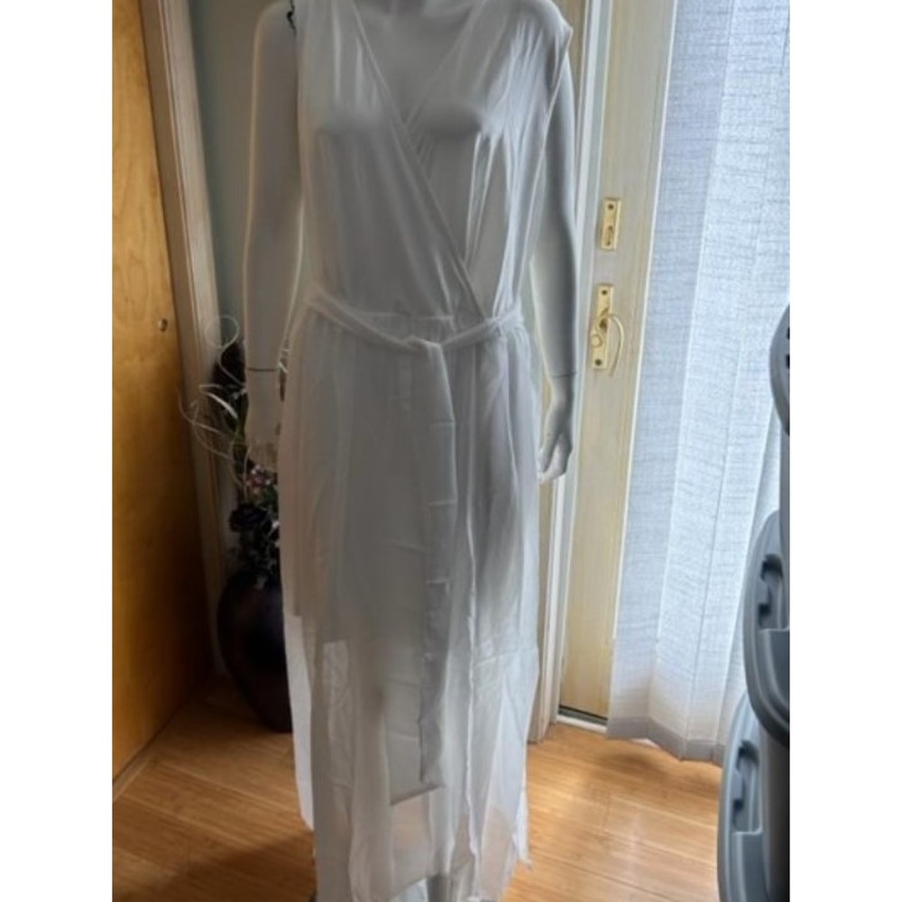 NWT In'voland White Long Sleeveless Dress - 3X